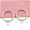 925银光身耳环，规格：1x13mm，银耳环，耳钩耳环，挂式耳环