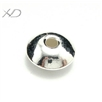 925银算盘珠，规格：5mm，孔径：1.5mm，DIY银配件珠，银隔珠，银小孔珠