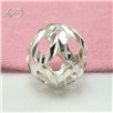 925银缕空珠子，规格：10mm，925银饰，DIY银珠，银珠手串