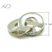 925银圆形扣，规格：14.5mm，银饰品，圈圈扣，项链套扣