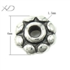 925银配件，手工银油黑珠子，规格：6mm，泰银配件，手工银，手串配件DIY 