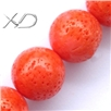 海绵珊瑚珠，规格：6mm，长度：16寸，珊瑚首饰批发