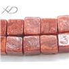 草珊瑚立方珠，规格：7x7mm，长度：16寸，珊瑚饰品