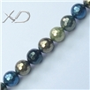 南海洋壳珠，混合色，规格：8mm，长度：16寸，珍珠首饰