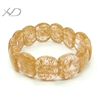 金箔琉璃手链，规格：14x18mm，时尚手链，弹力首饰 多颜色可选
