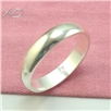 银光身戒指，银首饰，宽度：4mm，990银戒指，时尚银饰，银戒指
