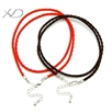 珍珠绳银方扣加尾链加水滴，规格：2mm，广州时尚银扣首饰绳，红绳子，吊坠绳子