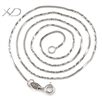 925银方蛇间扭项链，规格：0.8mm，银饰品批发，银项链，925银饰