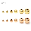 14K包金珠子黄金色，不同规格，注金散珠，14K包金珠，手链串珠配件