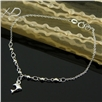 925银海豚脚链，尺寸：9寸，首饰链，925银脚链，diy银脚链