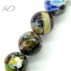 迷彩圆球形琉璃珠，规格：12mm，千花琉璃珠配件，时尚手工饰品
