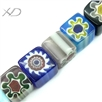 时尚方形单花珠，规格：10mm，琉璃手工饰品，正方块