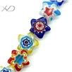 时尚单花琉璃饰品，规格：12x12mm，五角星琉璃串珠