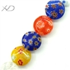 时尚琉璃单花手工珠子，规格：12mm，琉璃饰品珠子