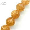 时尚琉璃首饰珠子，规格：8mm，手工饰品，金箔圆珠