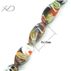 金砂琉璃珠子，规格：8x16mm，千花琉璃珠子，时尚首饰珠子
