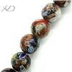 金砂琉璃圆珠，琉璃饰品，规格：10mm，时尚首饰珠子