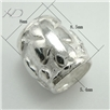 925银潘家大孔珠子，规格：8x8.5mm 孔：5.4mm，银饰配件批发，手串隔片隔珠，隔片隔珠批发