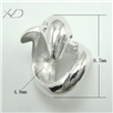 925银海豚形潘家大孔珠子，规格：9.7mm 孔：4.8mm，银饰品批发网，925银珠，银珠珠批发