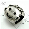 925银小男孩形潘家大孔珠子，规格：7.1x8.2mm 孔：5.1mm，老银珠，银珠手链