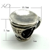 925银咖啡杯潘家大孔珠子，规格：7x10.5mm 孔：5mm，925银，银珠手串，银珠珠diy