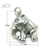 925银手工银平面象，规格：17.5x20mm，泰银象，925银泰银，手工配件
