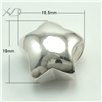 925银星星形潘家珠，规格：11.5x12mm 孔径：4.5mm，银配件，银扁隔珠，隔珠批发