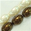 南海洋壳珠，规格：12x18mm，长度：16寸，珍珠项链