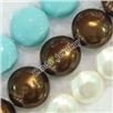 南海洋壳珠，规格：15x15x12mm，长度：16寸，南洋贝珠