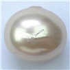 南海洋壳珍珠耳环，规格：17x15x13mm，水滴形南洋贝珠耳钉